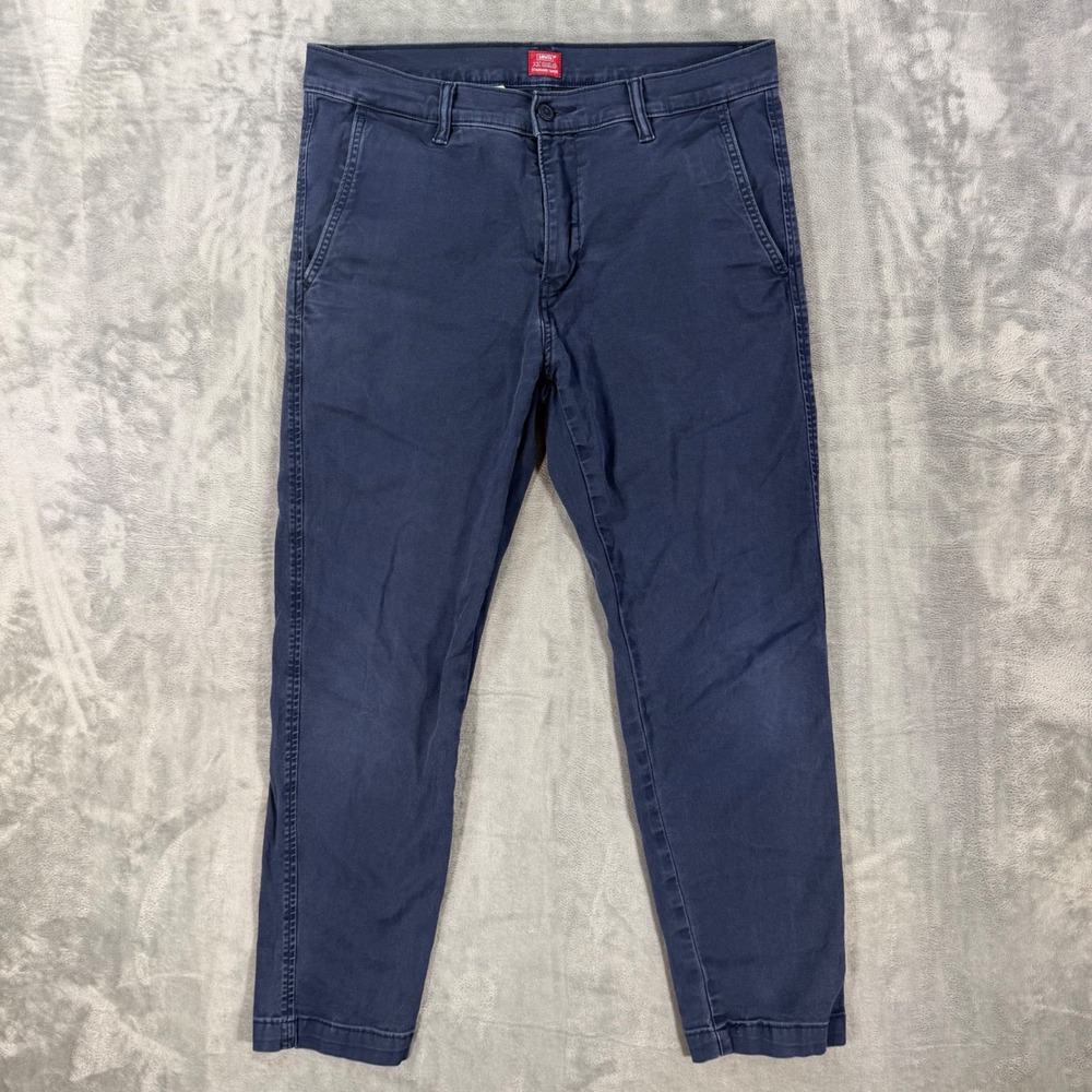 Levi's XX Chino Standard Taper Pants Men's Size 32x30 Navy Blue Stretch